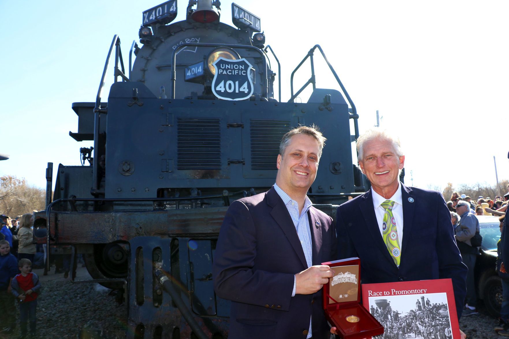 Wagoner welcomes Union Pacific's "Big Boy"